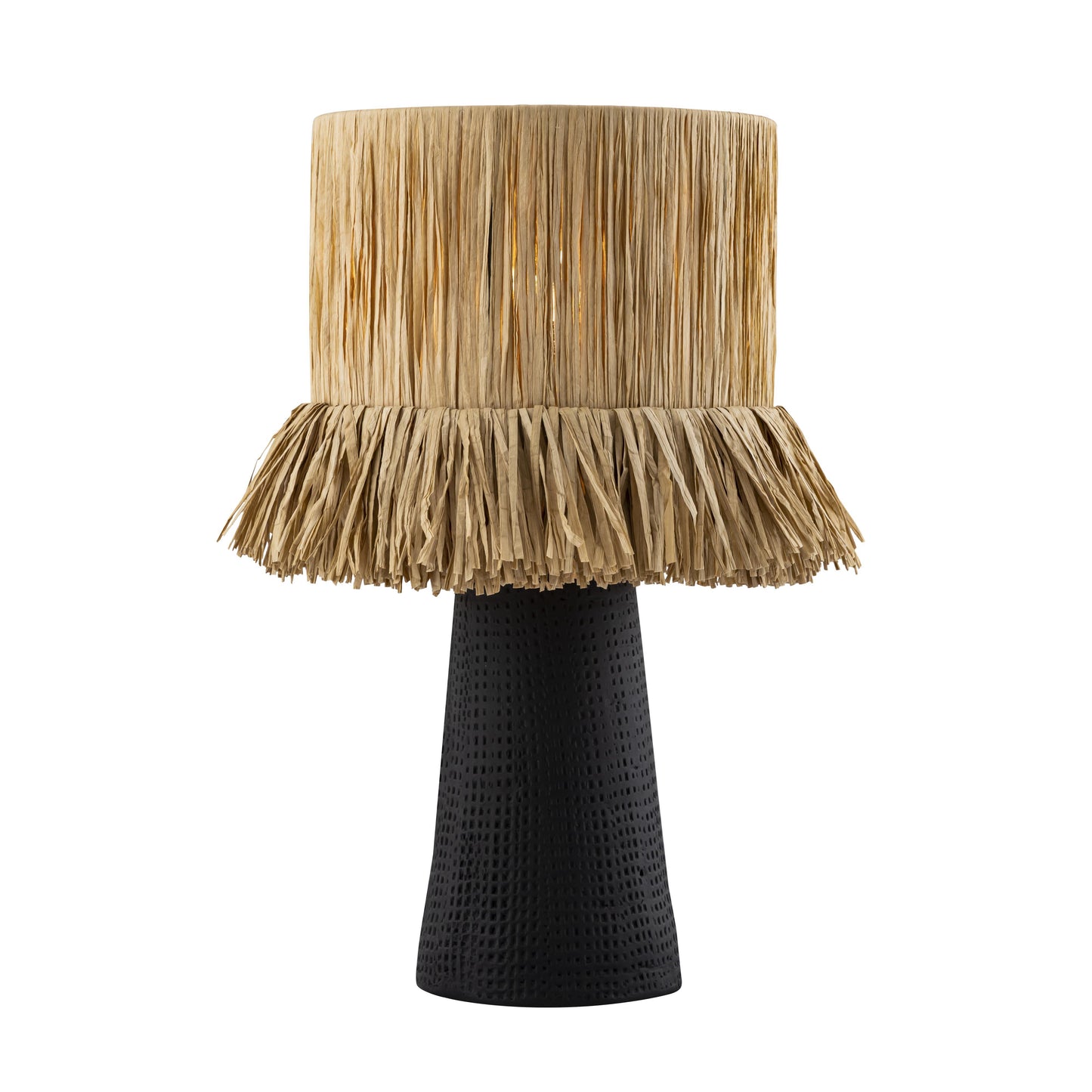 milou raffia natural table lamp