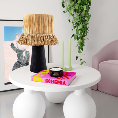 Milou Raffia Natural Table Lamp