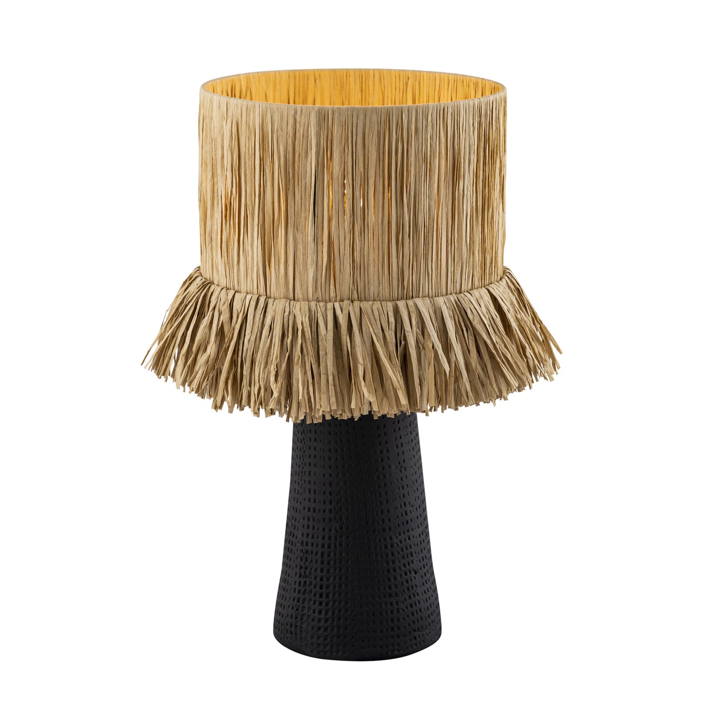 milou raffia natural table lamp