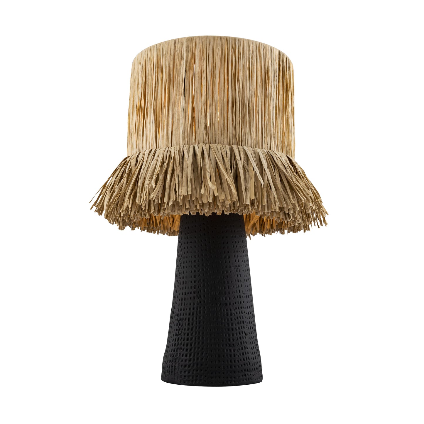 milou raffia natural table lamp