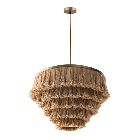 Gemma Natural Fringe Pendant
