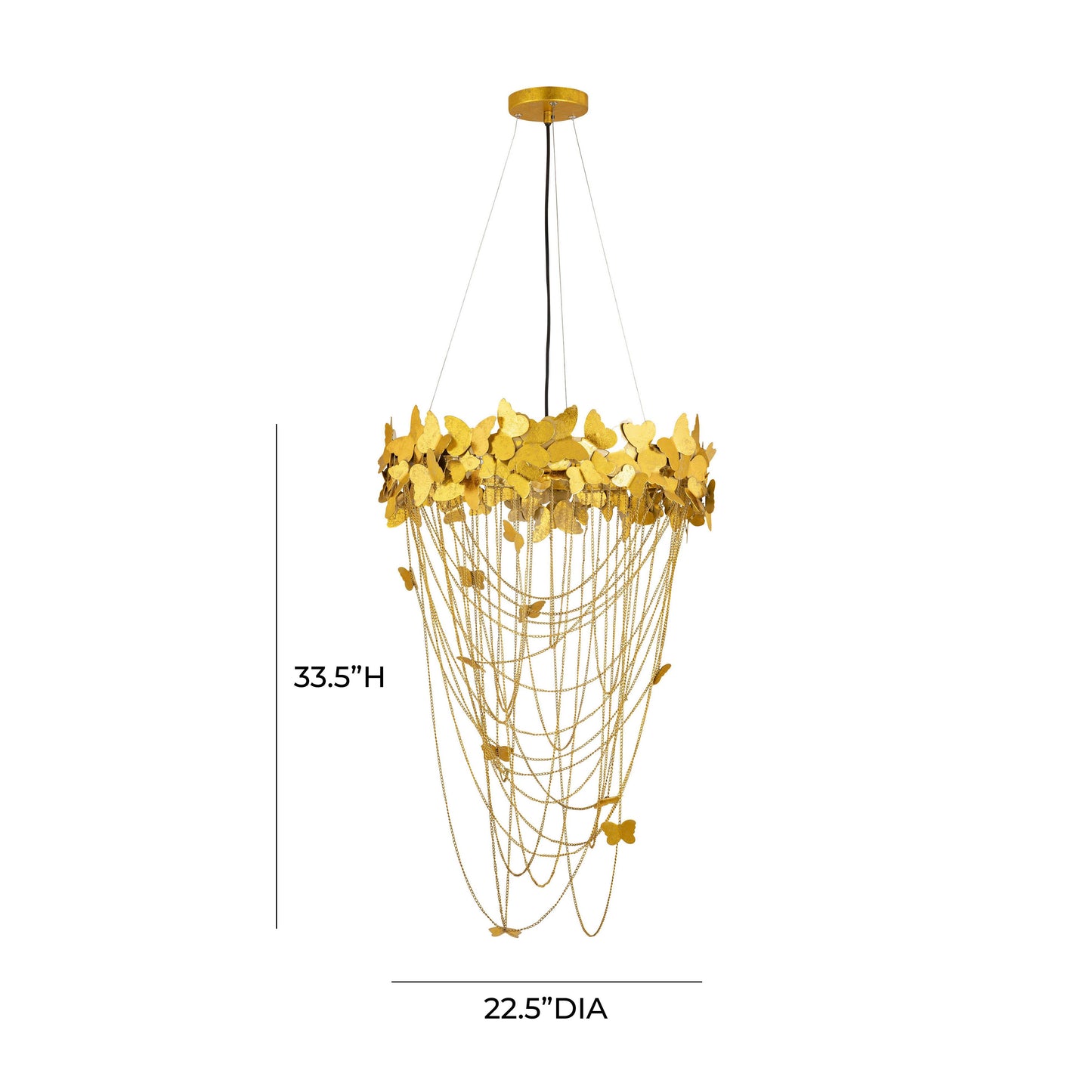 diva gold chandelier