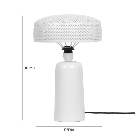 Sahara White Metal Table Lamp