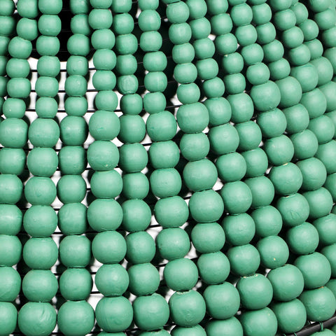 Ruby Green Wooden Bead Chandelier