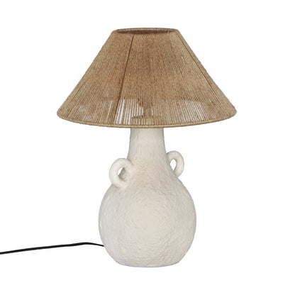 Zoha Natural & White Ceramic Table Lamp