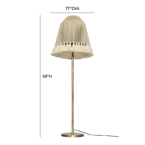Bristol White Medium Floor Lamp