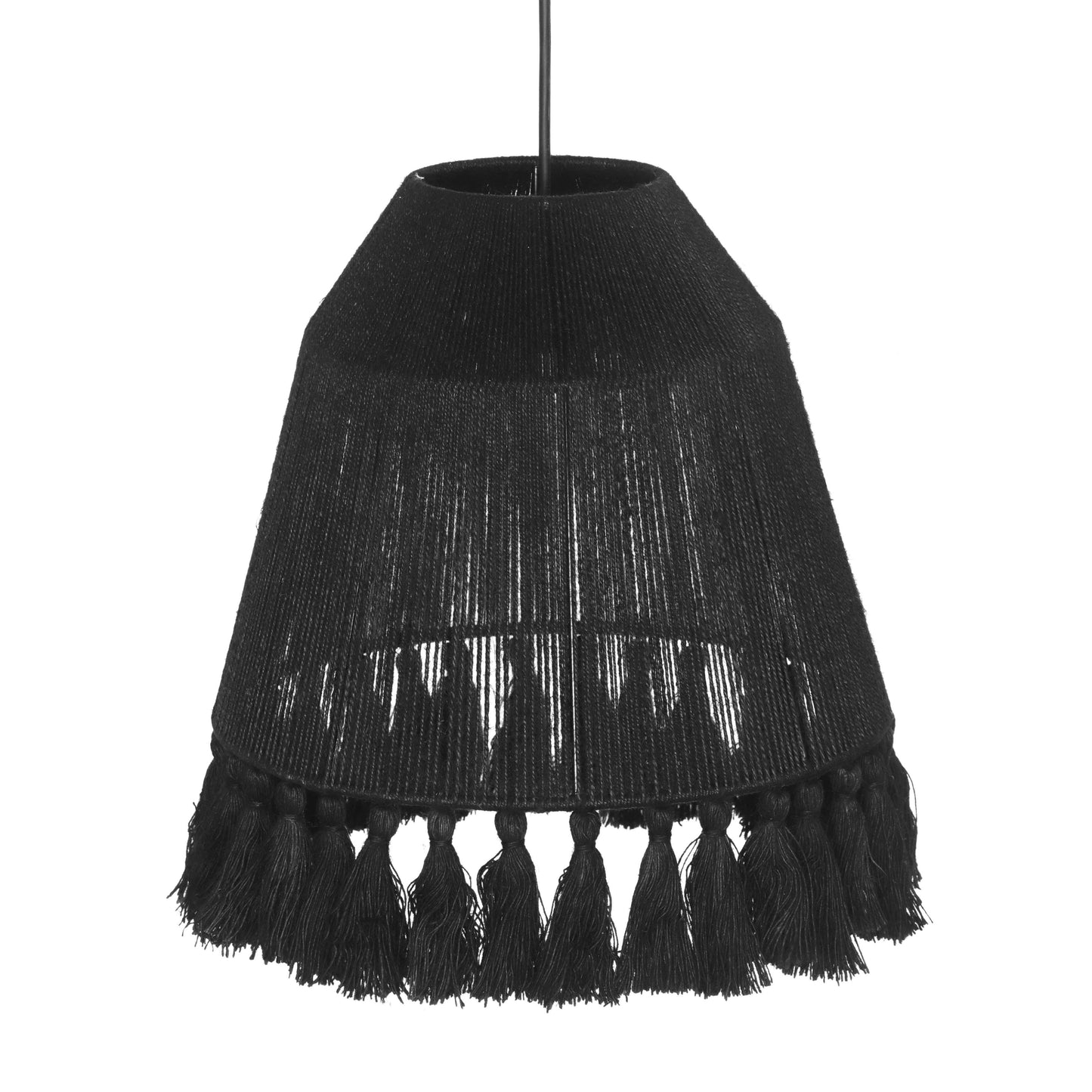 abir black jute pendant lamp