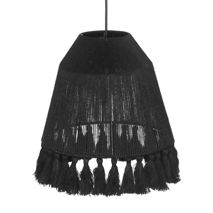 Abir Black Jute Pendant Lamp