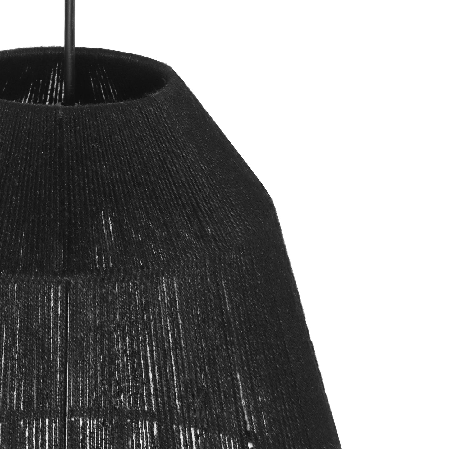 abir black jute pendant lamp