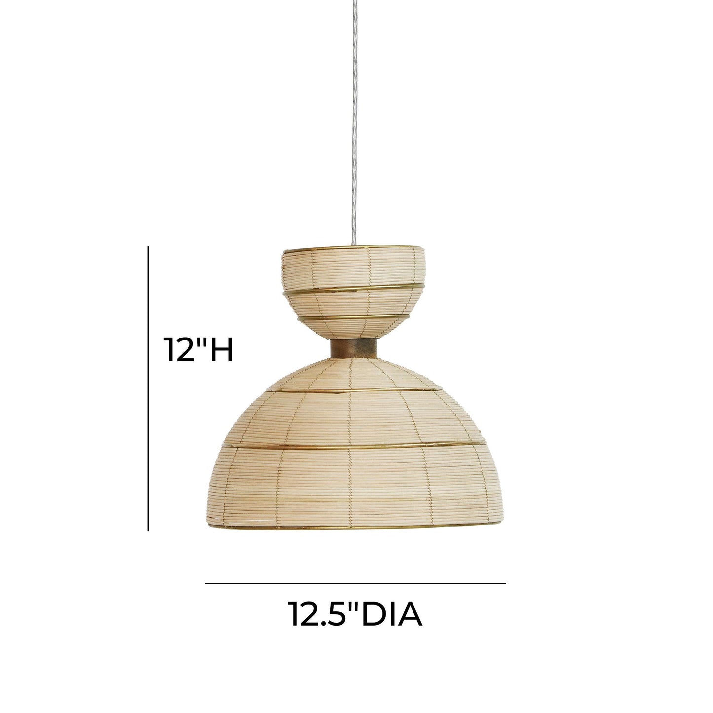 clara rattan pendant lamp