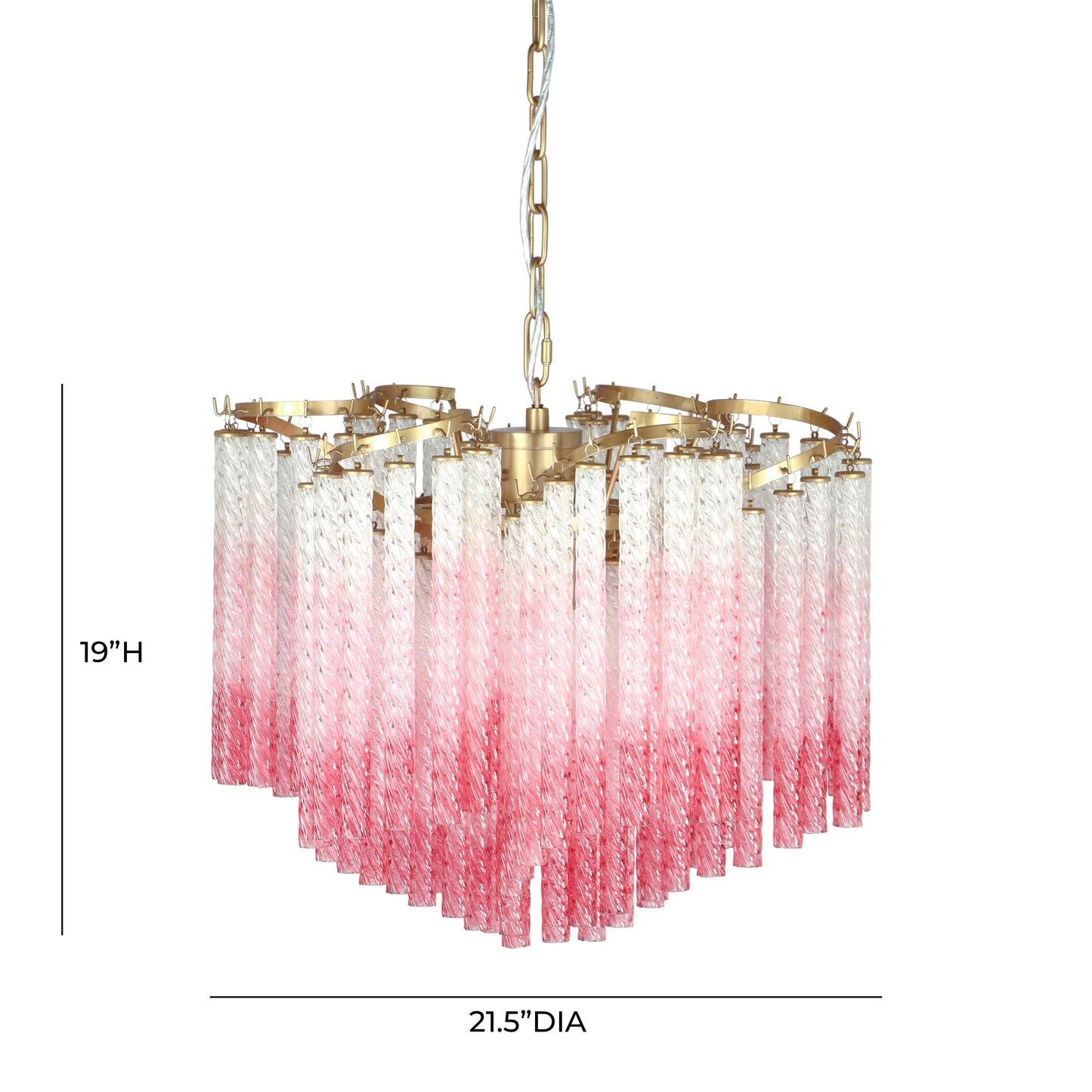 kaonashi ombre glass chandelier