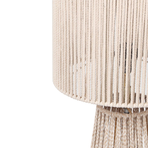 Journee Cream Natural Jute Floor Lamp