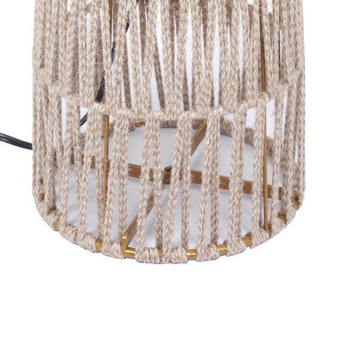 Journee Cream Natural Jute Floor Lamp