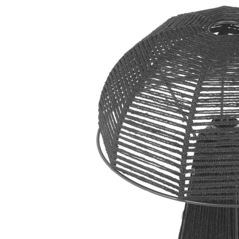 Fiona Black Jute Table Lamp