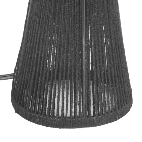 Fiona Black Jute Table Lamp