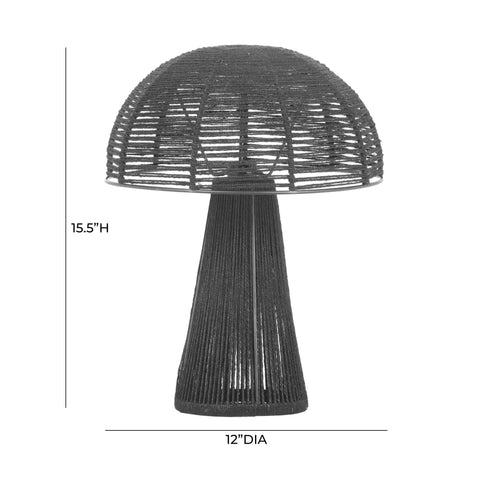Fiona Black Jute Table Lamp