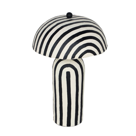 Valentina Montrose Striped Papier Mache Table Lamp - image 4
