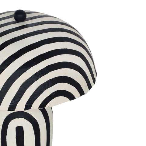 Valentina Montrose Striped Papier Mache Table Lamp - image 5
