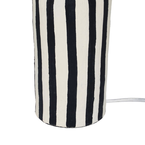 Valentina Montrose Striped Papier Mache Table Lamp - image 6