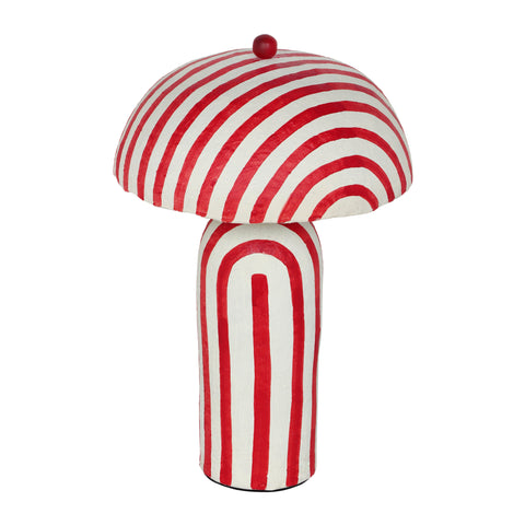 Valentina Montrose Striped Papier Mache Table Lamp - image 2