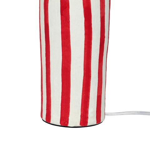 Valentina Montrose Striped Papier Mache Table Lamp - image 5