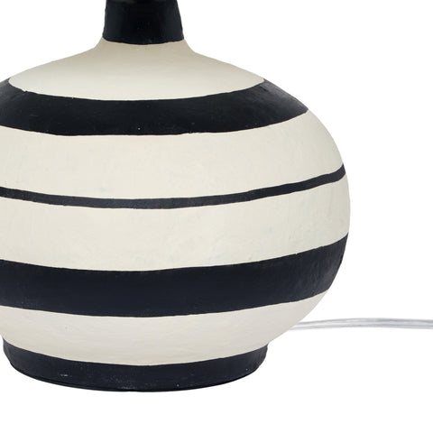 Sabine Rivoli Striped Papier Mache Table Lamp - image 5