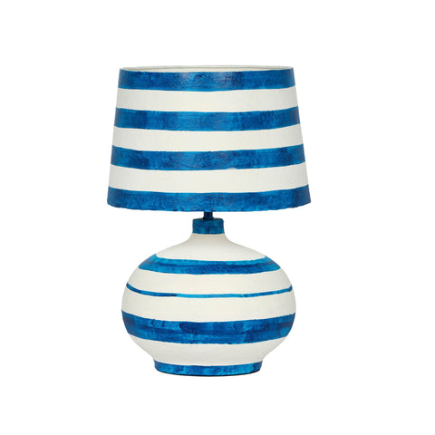Sabine Rivoli Striped Papier Mache Table Lamp - image 1