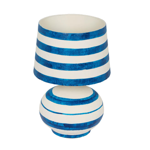 Sabine Rivoli Striped Papier Mache Table Lamp - image 3