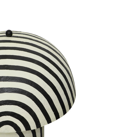 Valentina Montrose Black Striped Papier Mache Floor Lamp - image 4