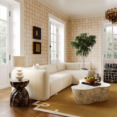 Vivienne Savoy Cream Textured Table Lamp - image 2
