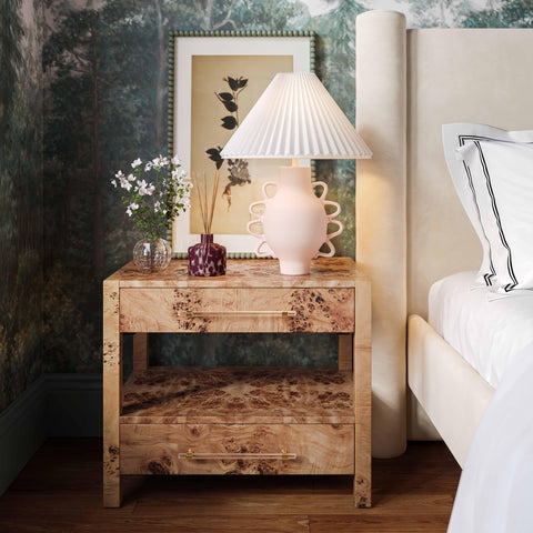 Sofia Cream Pleated Table Lamp