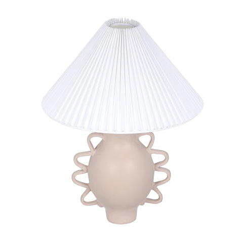 Sofia Cream Pleated Table Lamp