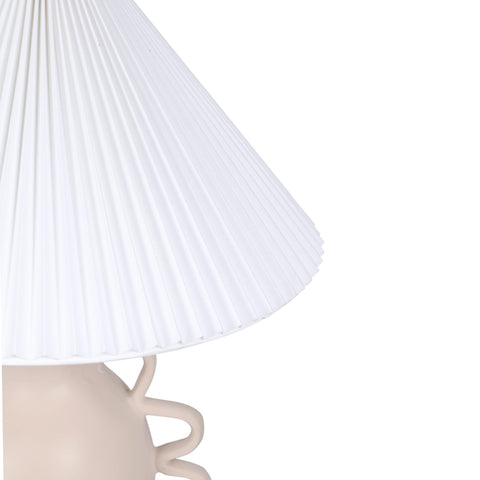 Sofia Cream Pleated Table Lamp