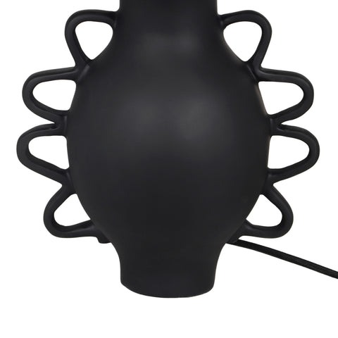 Sofia Black Pleated Table Lamp