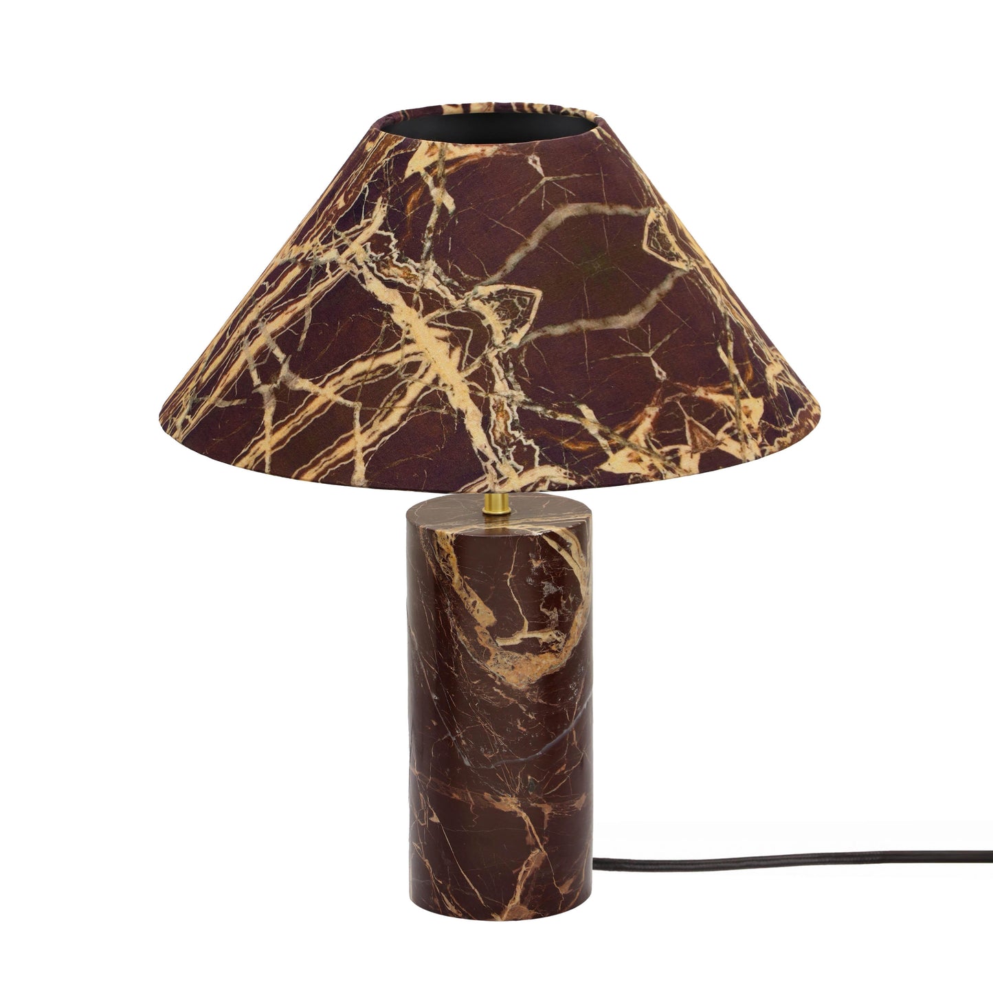 pomp red levanto marble table lamp