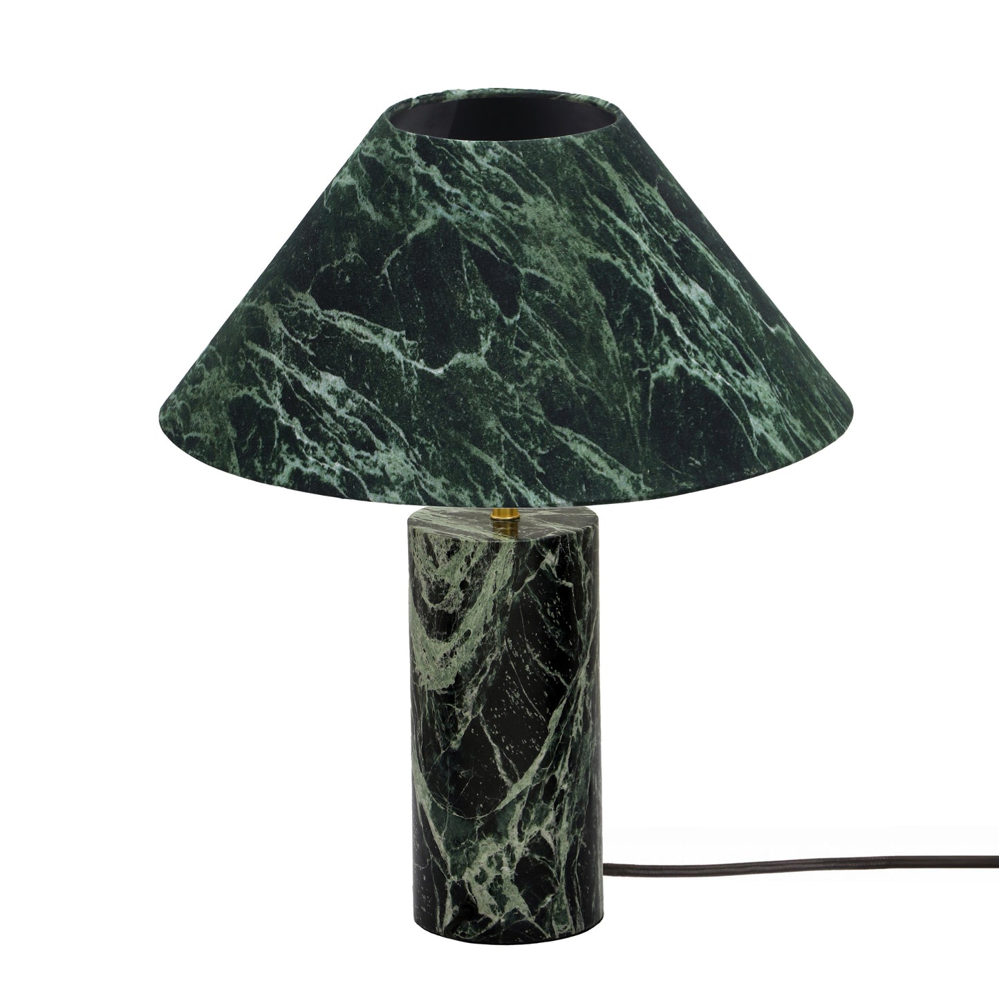 pomp spider green marble table lamp