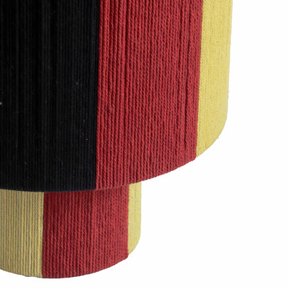 Pomp Red and Yellow Striped Cotton Table Lamp