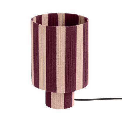 Pomp Purple and Pink Striped Cotton Table Lamp