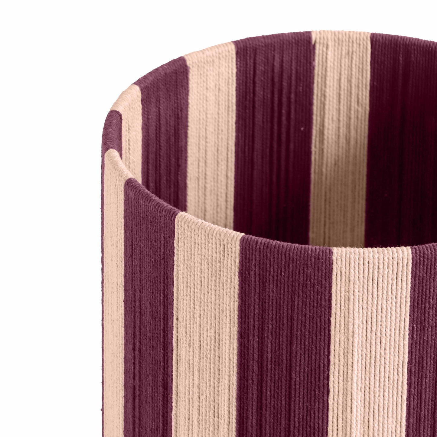 pomp purple and pink striped cotton table lamp