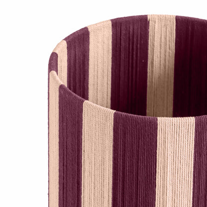 Pomp Purple and Pink Striped Cotton Table Lamp