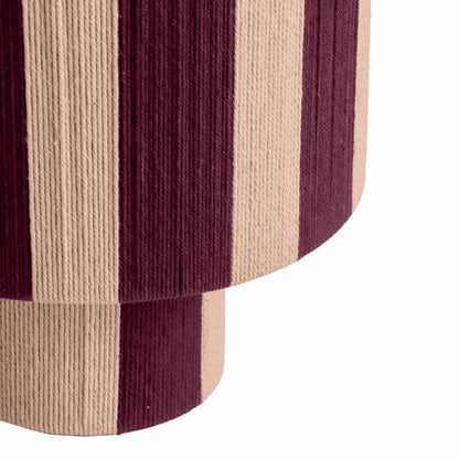 Pomp Purple and Pink Striped Cotton Table Lamp