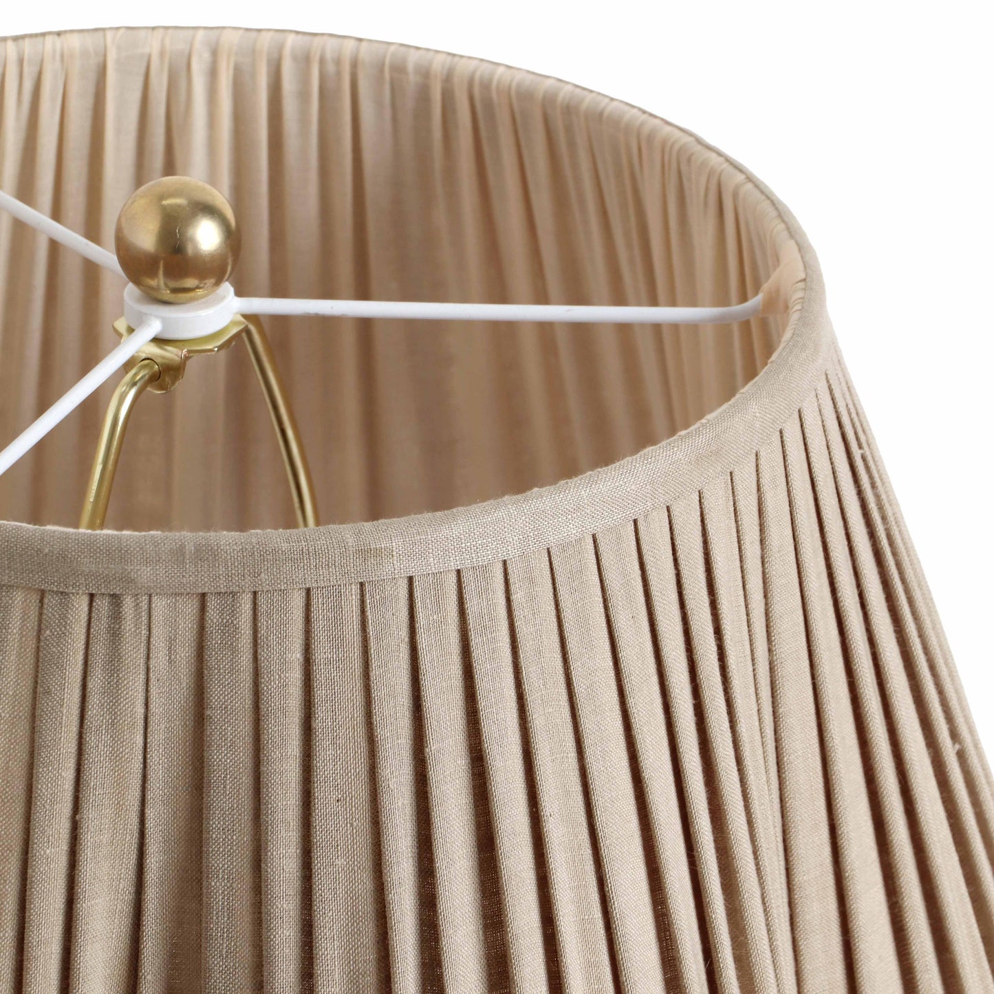 britt beige linen table lamp