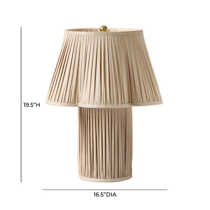 Britt Beige Linen Table Lamp