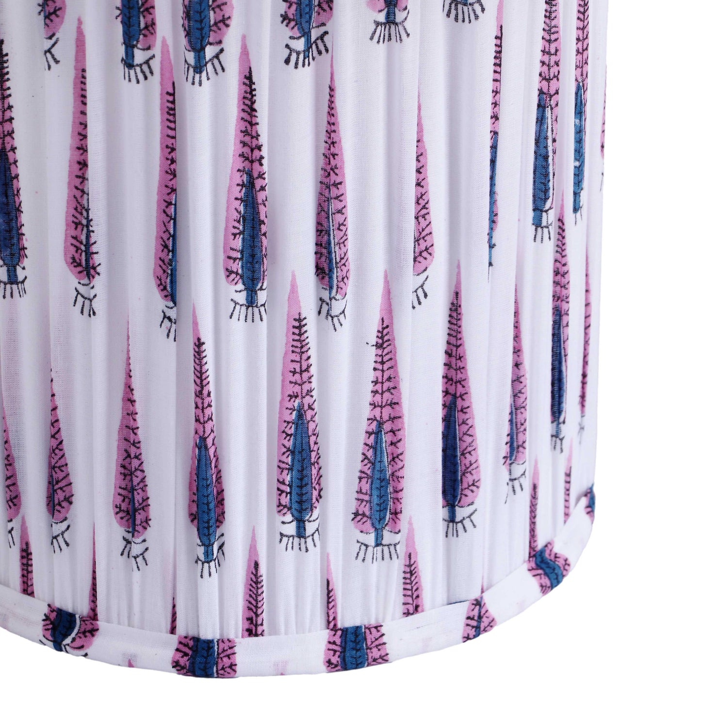 britt purple and white streaked cotton table lamp