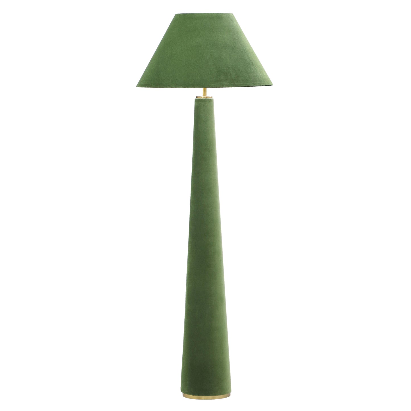 britt moss green velvet floor lamp