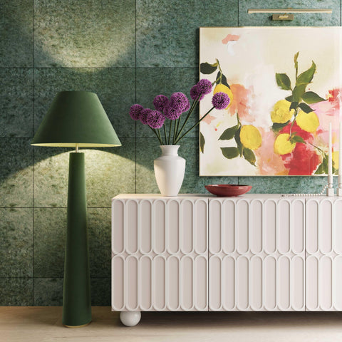 Odette Laurent Velvet Floor Lamp - image 2