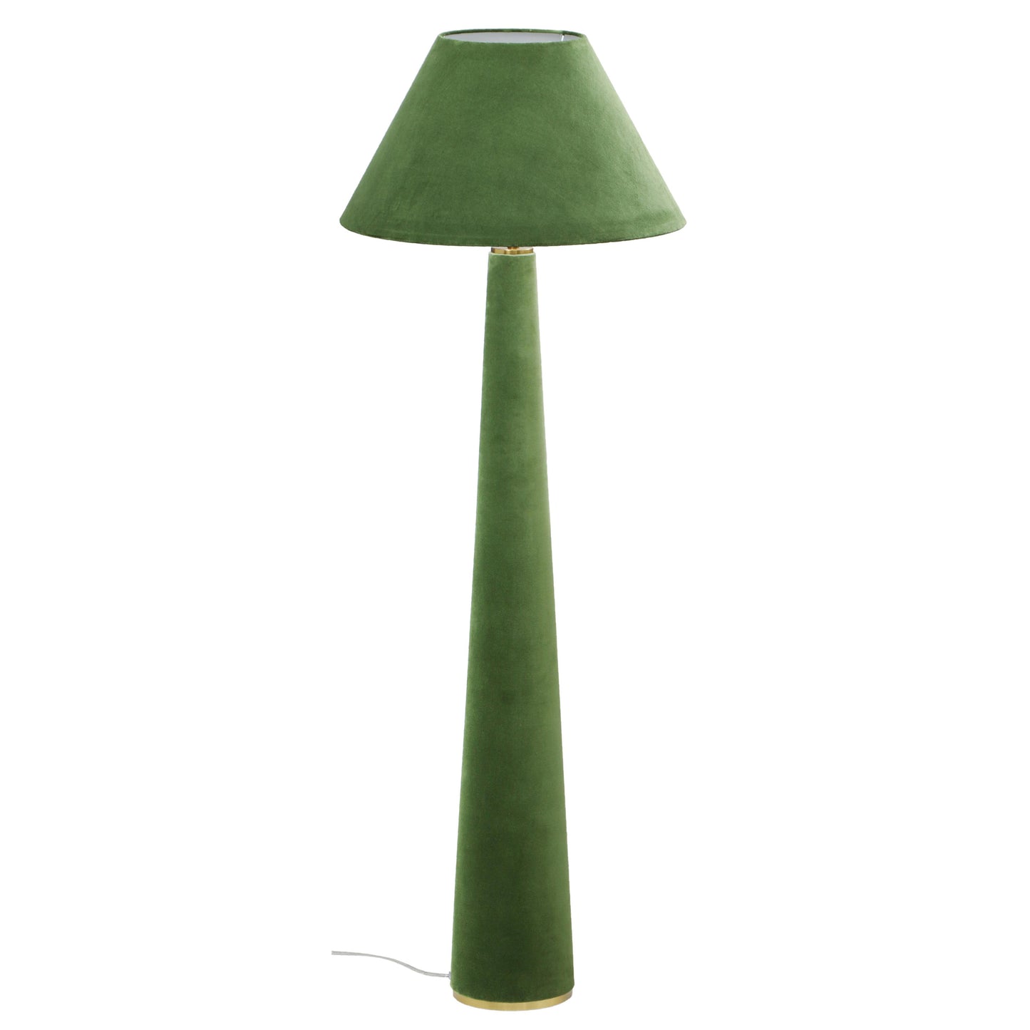 britt moss green velvet floor lamp