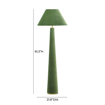 Britt Moss Green Velvet Floor Lamp