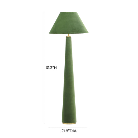 Odette Laurent Velvet Floor Lamp - image 5