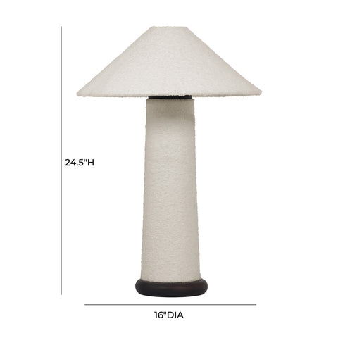 Vivienne Fontaine White Boucle Table Lamp - image 6
